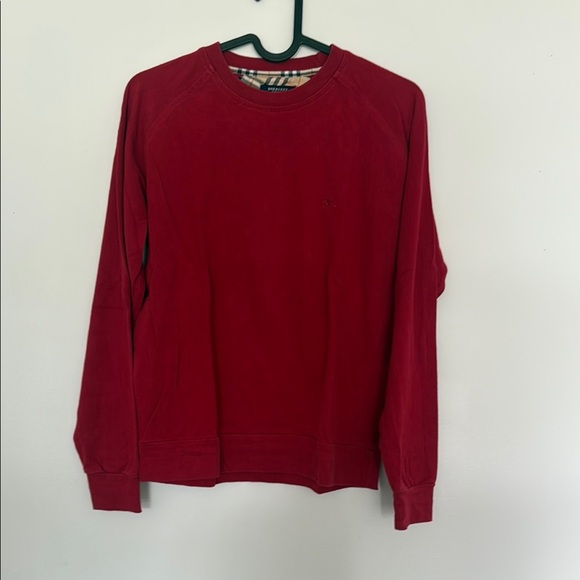 Burberry Red Crewneck Sweater - Picture 1 of 3